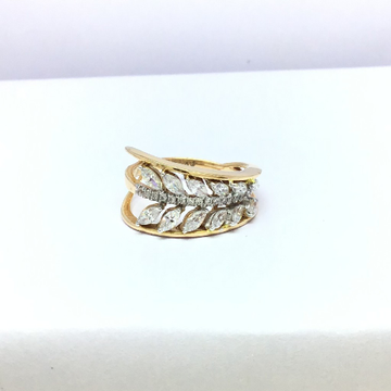 fancy rose gold ladies ring by 
