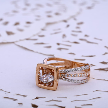 750 Rose Gold Ladies Ring RLR775