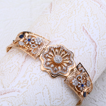 18CT Rose Gold Hallmark Delicate CZ Ladies Bracele...