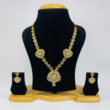 22k Gold Plain Exclusive Turkish Necklace Set by 