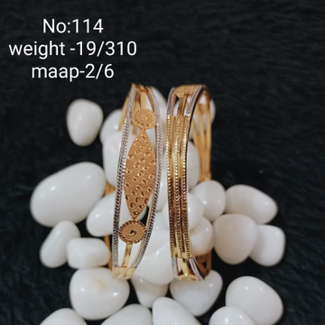 916 Gold Delicate Copper Kadli Bangle SGC26 by 