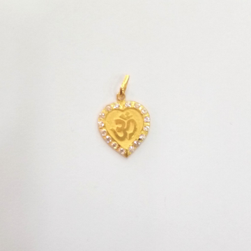 22K GOLD FANCY DIAMOND OM PENDANT by Shreeji Silver Palace