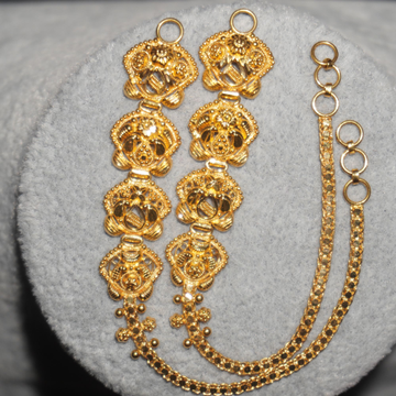 Gold Modern Plain Earrings 557R17