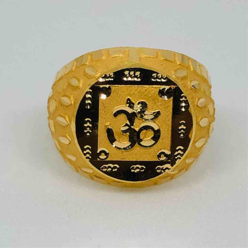 18kt exclusive Om design gents rings by Prakash Jewellers