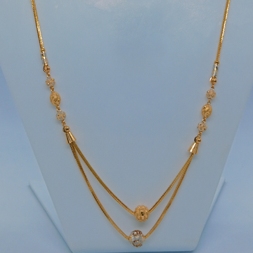 916 Gold Ladies Fancy Necklace by 