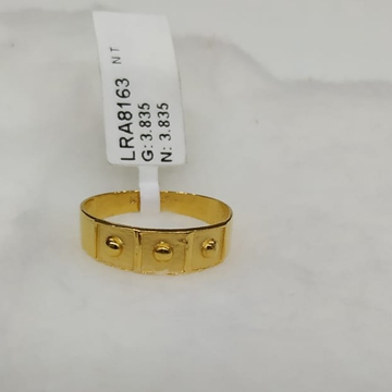 22KT Gold Light Weight Design Ring  by Zaverat Jewels Hub Pvt. Ltd.