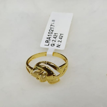 916 gold Hallmark Daily Wear Design Ring  by Zaverat Jewels Hub Pvt. Ltd.