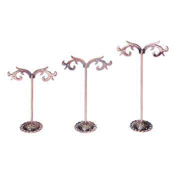 jewellery metal earring stand copper color by 
