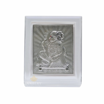 Swami Narayan Silver Foil Frame