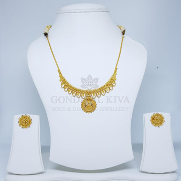 22kt gold necklace set gnh18 - gft hm22 by 