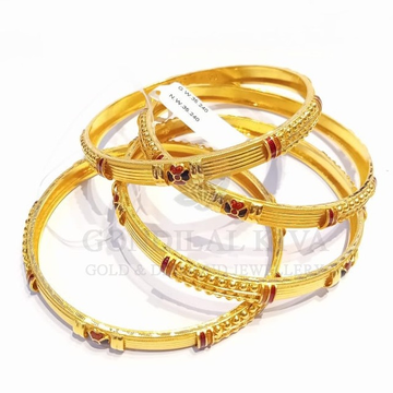 20kt gold bangles 4gbg44 by 