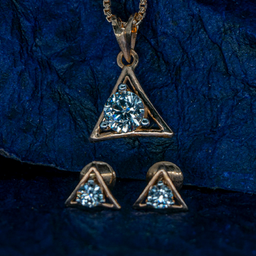 Rose gold pendant set by 