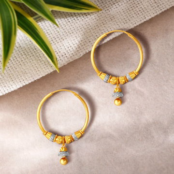 916 Yellow Gold Grand Design Earrings