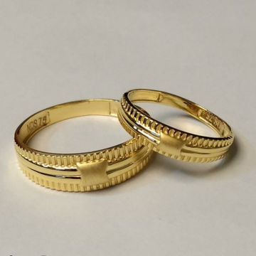 Gold regal couple ring by 