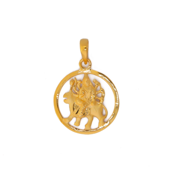 maa durga gold locket