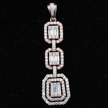 18KT Gold Handmade Diamond Pendant Set by 