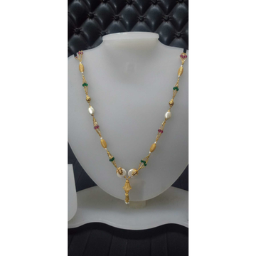 22 Ct Authentic Gold Designer Chain Mala by Celebrity Jewels
