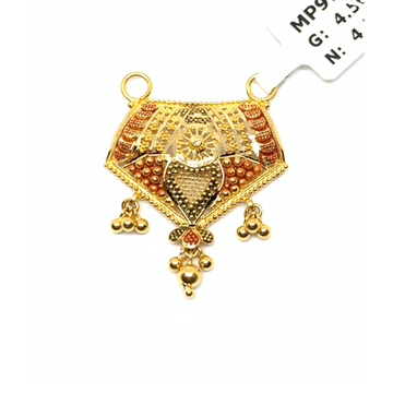 Designer Gold Mangalsutra Pendant by Rajasthan Jewellers Private Limited