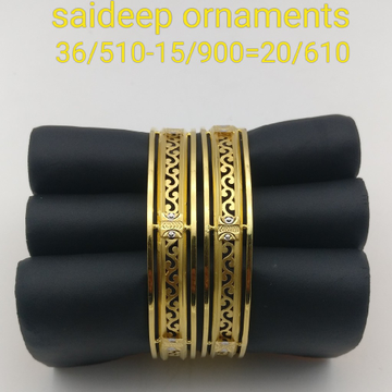 22kt 916 copper Bangles design by Saideep Jewels