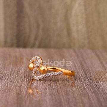 18KT Rose Gold Hallmark Fancy Ladies Ring RLR930