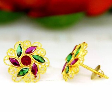 916 gold rajesthani earring by 