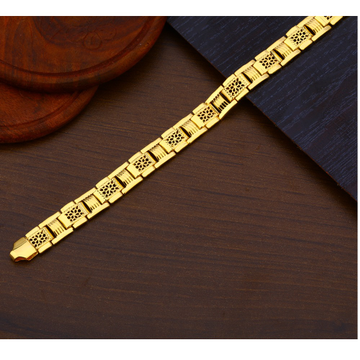 22KT Gold Hallmark Gorgeous Men's Plain Bracelet M...