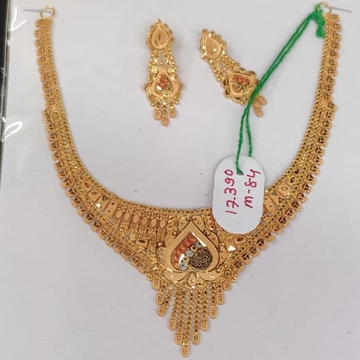 22 carat gold ladies necklace set RH-LN905