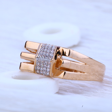 750 Rose Gold Fancy Hallmark Men's  Ring RMR53