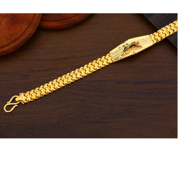 916 Gold Gentlemen's  Gorgeous Plain Bracelet MPB3...