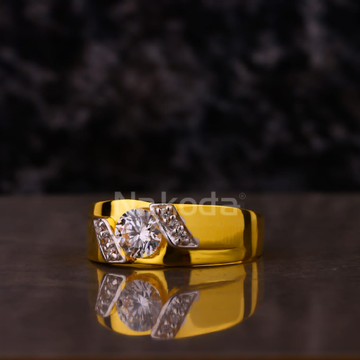 916 Gold Men's Solitaire Designer Ring MSR137