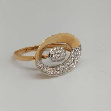 18 Kt Rose Gold Ladies Branded Ring by 