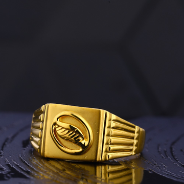 22KT Gold Plain Exclusive Men's Ring  MR736