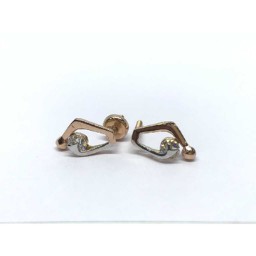 18k Designer Rose Gold Earring E-60514