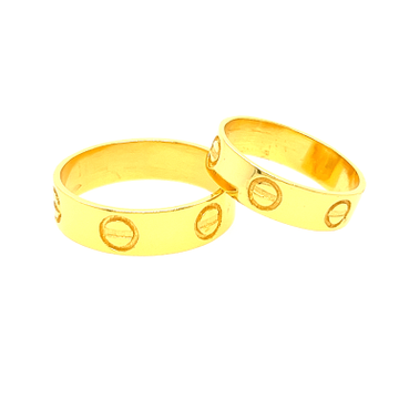 22k Yellow Cartier couple Band by 