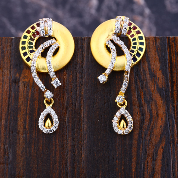 916 Gold CZ Gorgeous  Ladies Earring LFE370