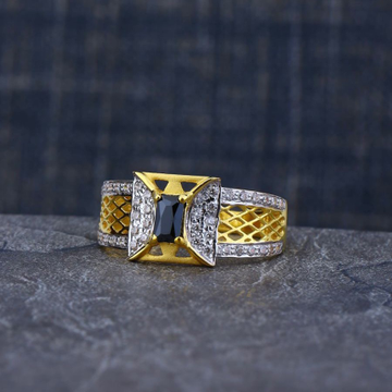 916 Gold Designer Gents Ring by R.B. Ornament