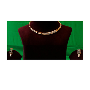 18k rose gold necklace set by V.S. Zaveri