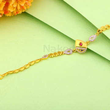 916 Gold Hallmark Ladies Stylish Bracelet LB557