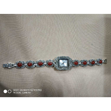 92.5 sterling silver antique red diamond watch MS-... by 