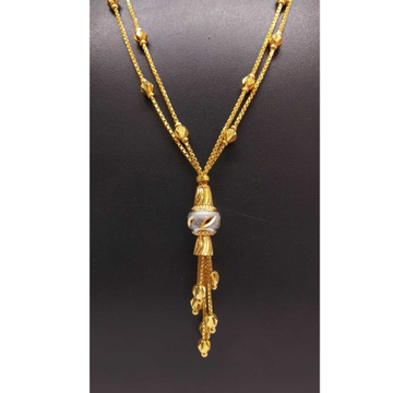 Showroom of 22 kt gold fancy designed double chain dokiya