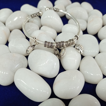 92.5 silver bracelet fish shape piece design by Ghunghru Jewellers