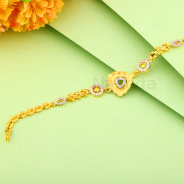 916 Gold Ladies Classic Bracelet LB568
