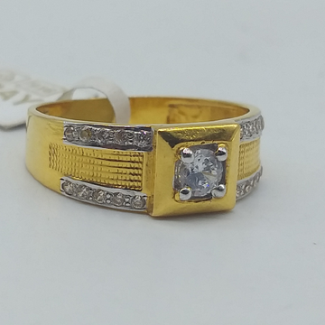 Gold Gents Diamond Ring by 