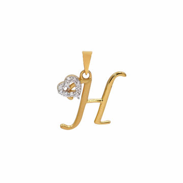 ' H ' Alphabet 18k Gold Pendant