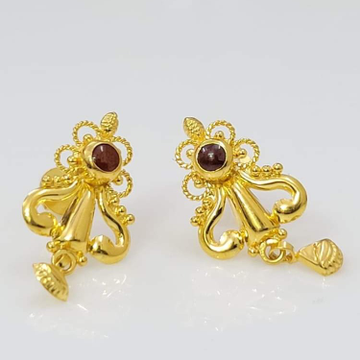 22 carat gold ladies fancy earrings RH-LE805