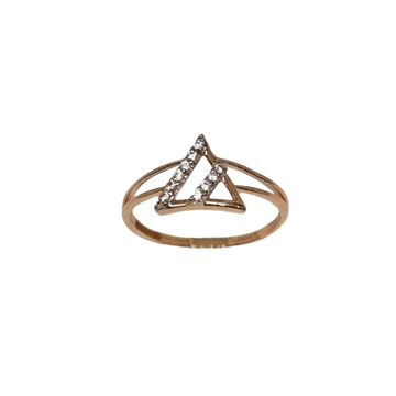 18K Rose Gold Triangle Shape Fancy Ring MGA - LRG1...