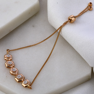 750 Rose Gold exclusive CZ Bracelet RLB74