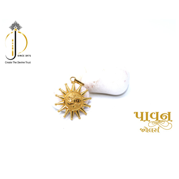 22KT / 916 Gold Plain Surya Pendant For Men PNG008... by 