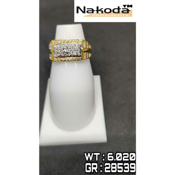 916 Men's multi stone gold ring