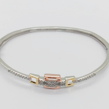 Sterling silver ladies bracelet in yellow and rose... by 
